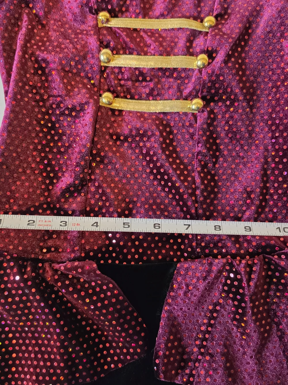 Curtain Call bellhop-style jazz dance costume
